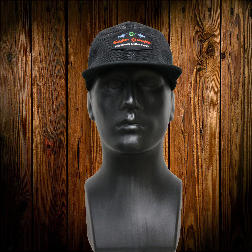 Black Mesh Blue Swordfish Hat