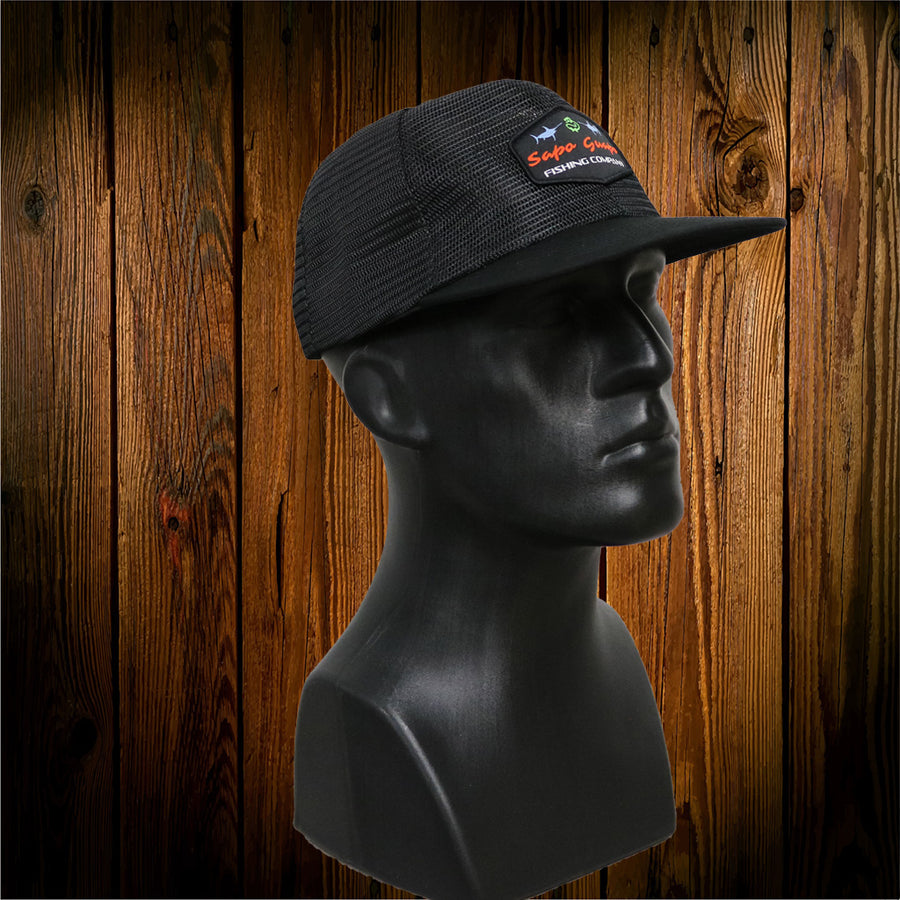 Black Mesh Blue Swordfish Hat