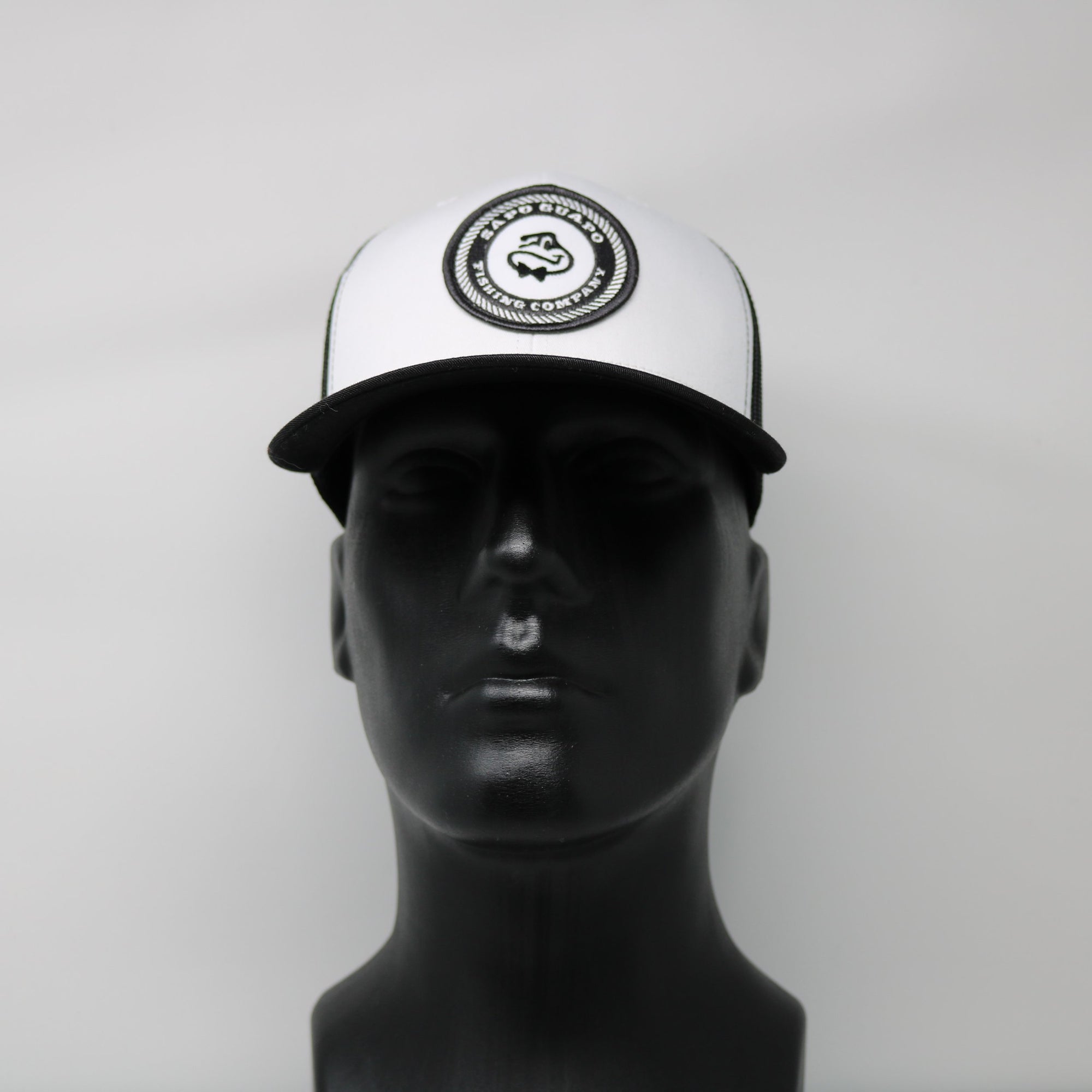 Black and White Mesh Snapback