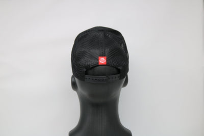 Custom Black Mesh Low Profile Trucker Hat