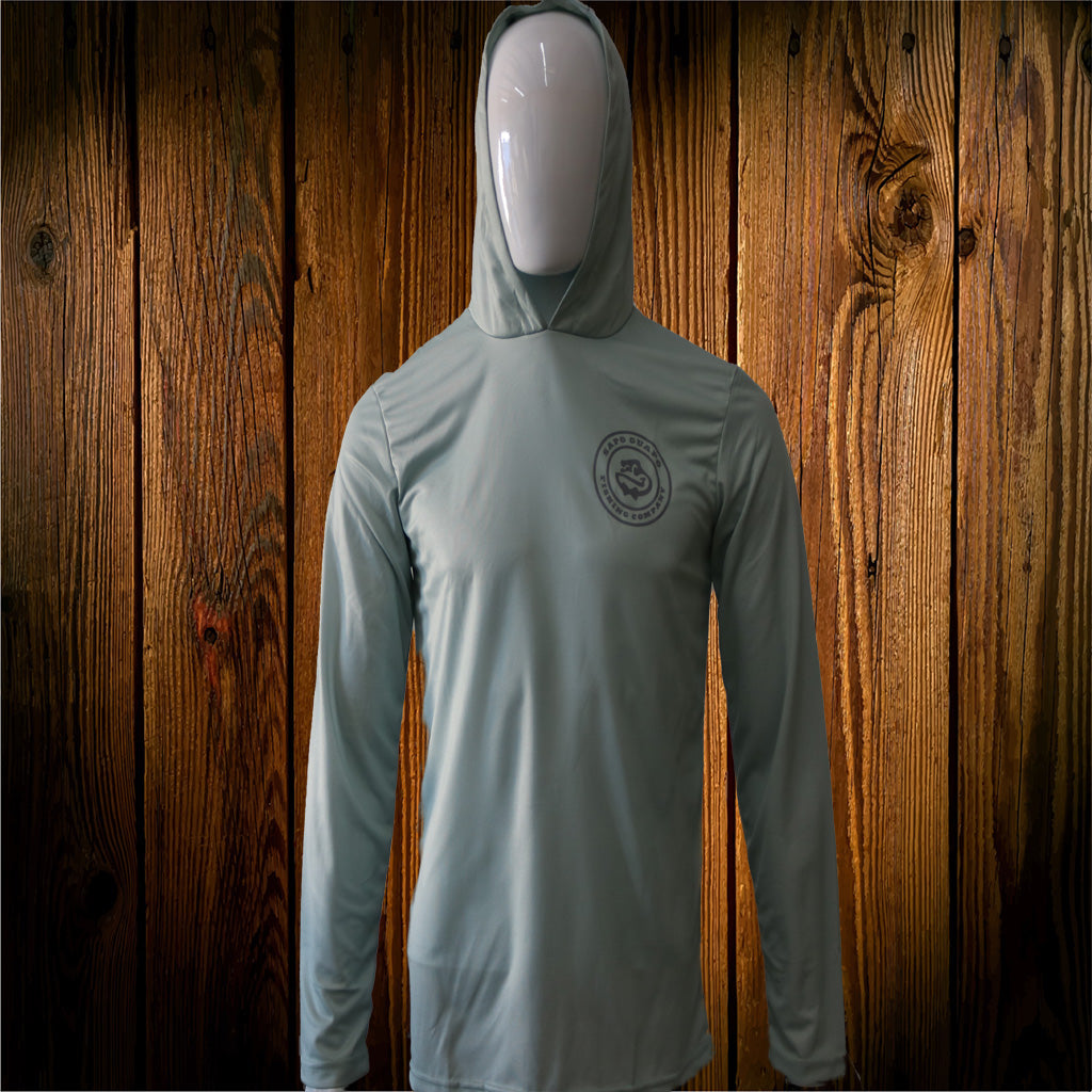 Seafoam Blue Rod Roulette Hooded Performance Shirt