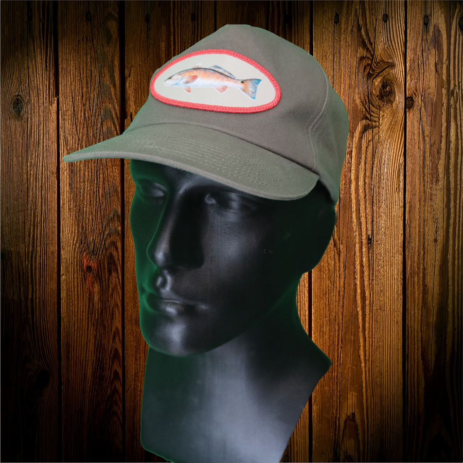 Grey Rojo Fish 5 Panel Snapback